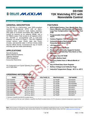 DS1500WEN datasheet  